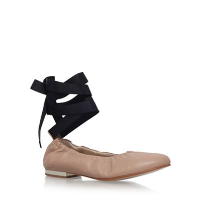 KG Kurt Geiger Natural 'Kitty' low heel ballerina shoe